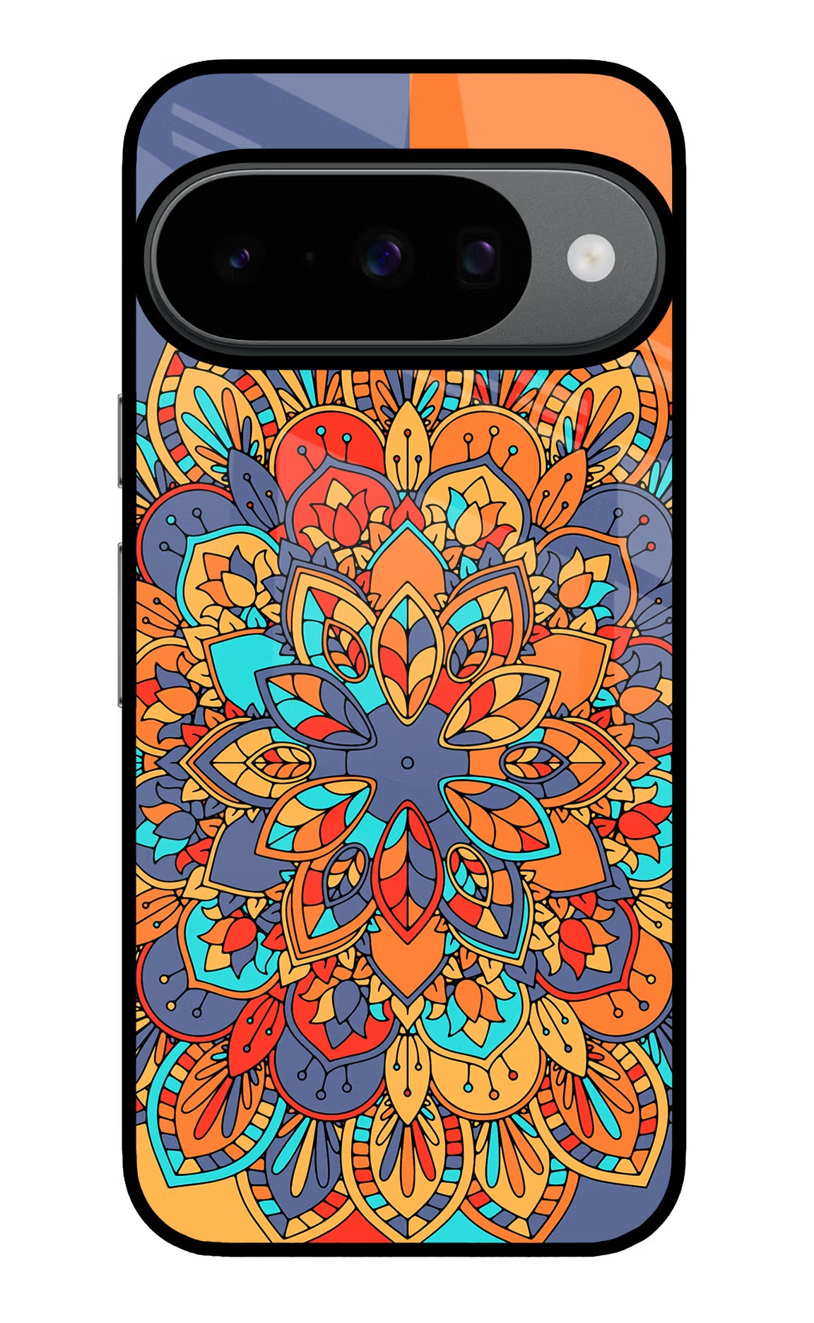 Color Mandala Google Pixel 10 Glass Case Back Cover by Casekaro