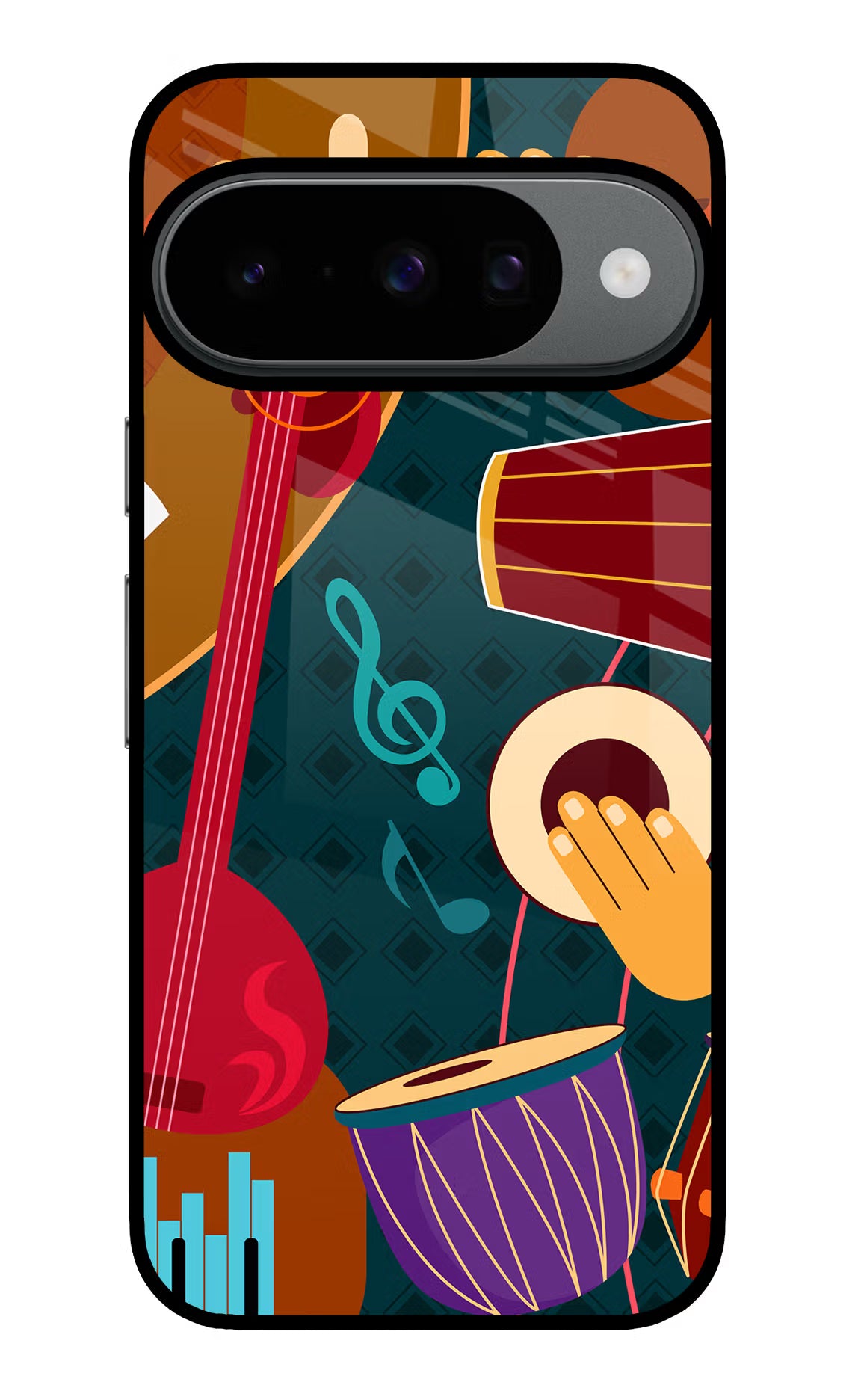 Music Instrument Google Pixel 10 Glass Case Back Cover by Casekaro