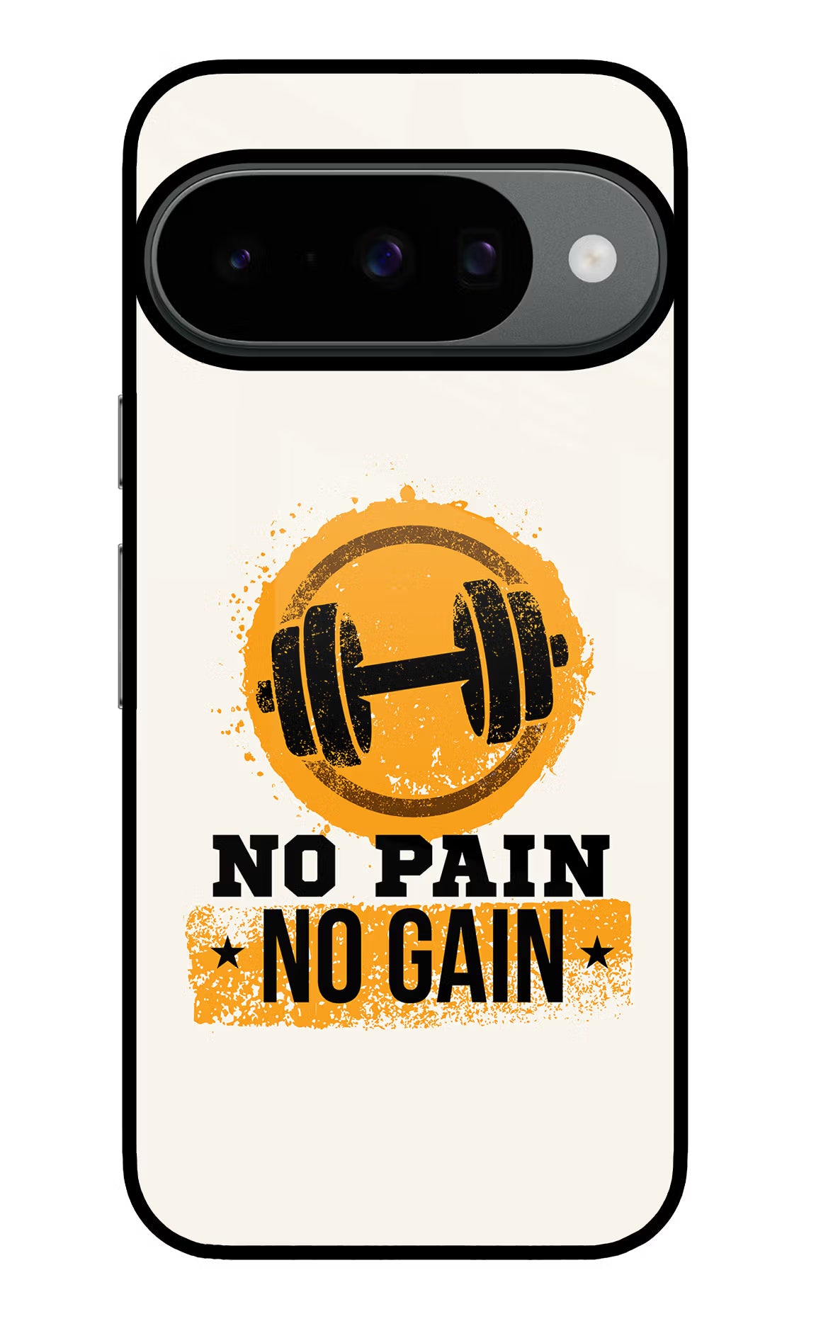 No Pain No Gain Google Pixel 10 Glass Case Back Cover by Casekaro