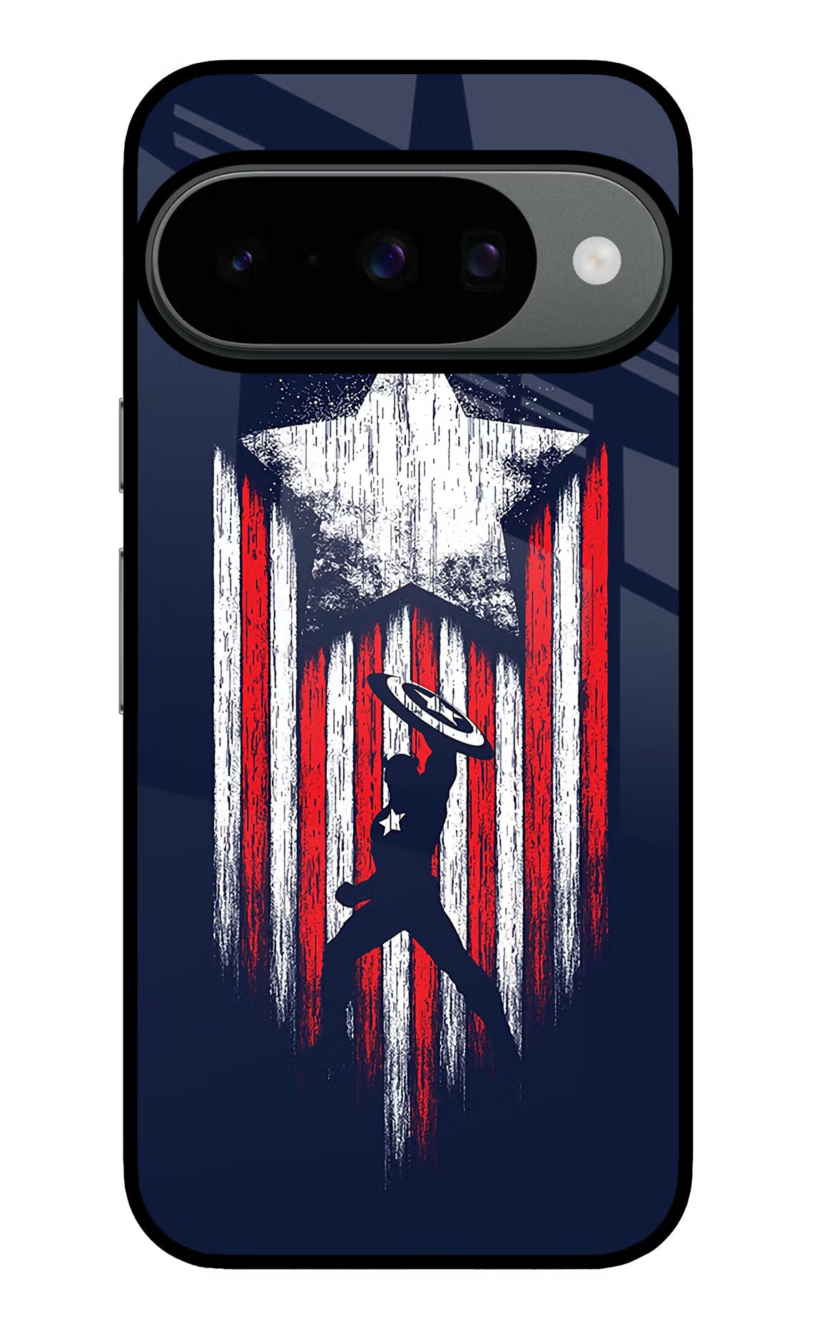 Captain America Marvel Art Google Pixel 10 Glass Case Back Cover by Casekaro