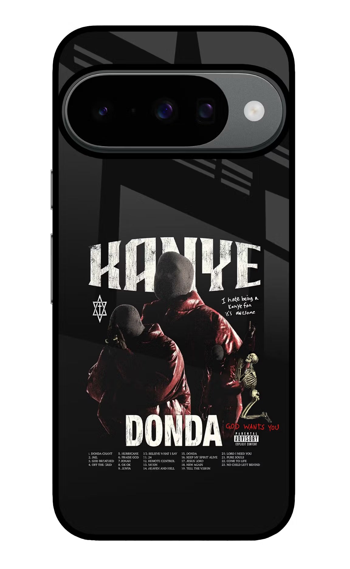 Donda Kanye West Google Pixel 10 Glass Case Back Cover by Casekaro
