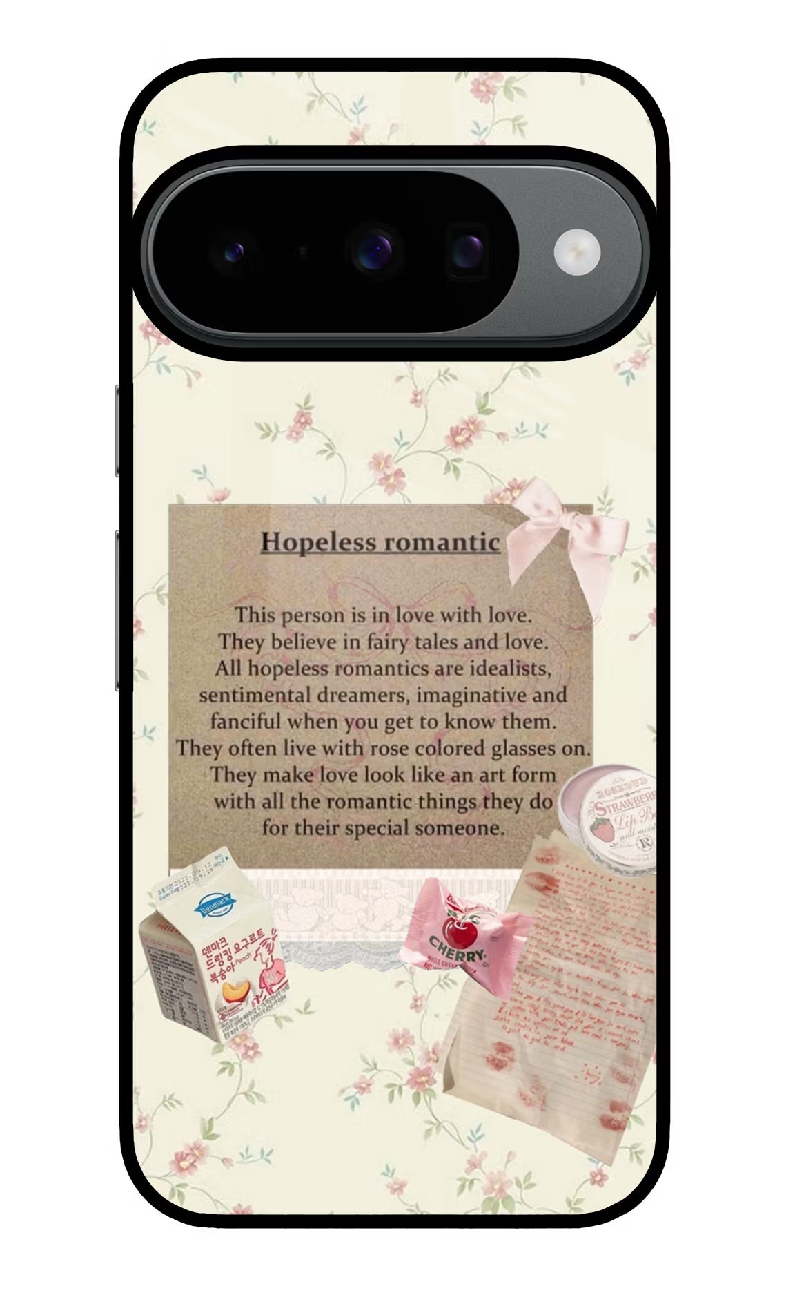 Hopeless Romantic Google Pixel 10 Glass Case