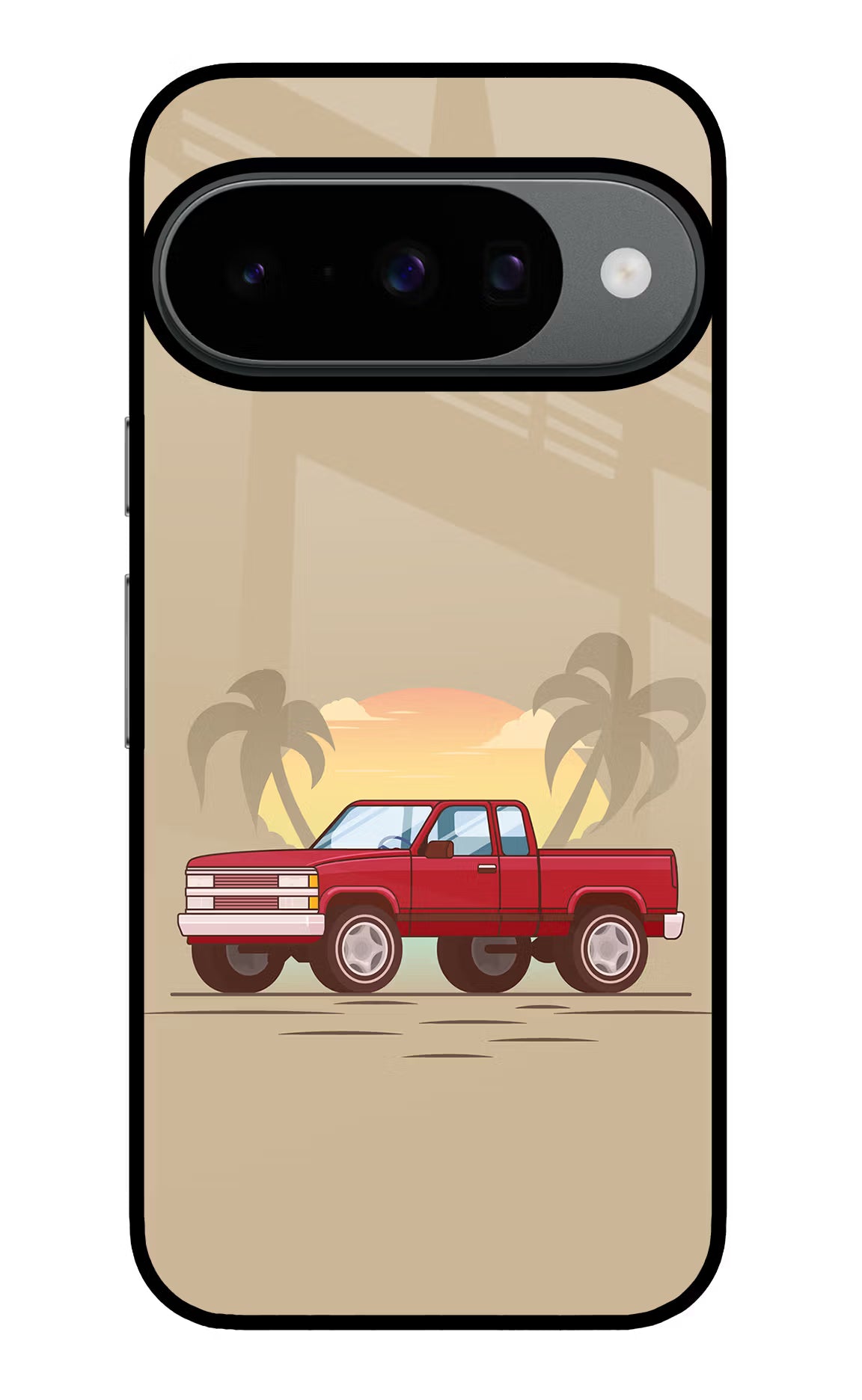 Desert Classic Drive Google Pixel 10 Glass Case Back Cover by Casekaro