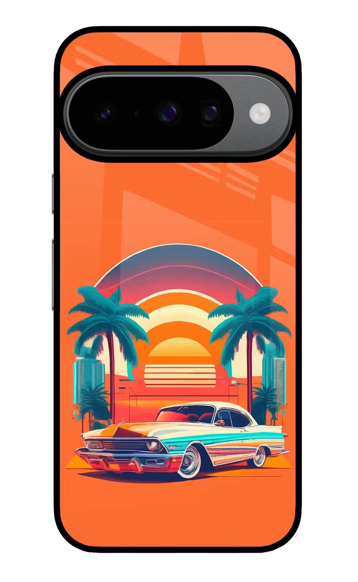 Palm Drive 80s Google Pixel 10 Glass Case