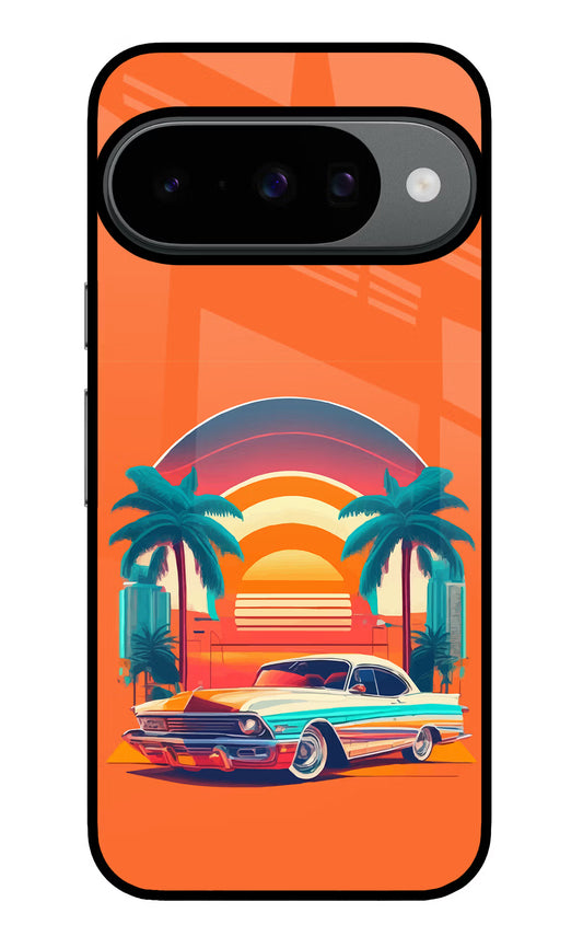Palm Drive 80s Google Pixel 10 Glass Case