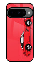 Red Velocity Google Pixel 10 Glass Case Back Cover by Casekaro