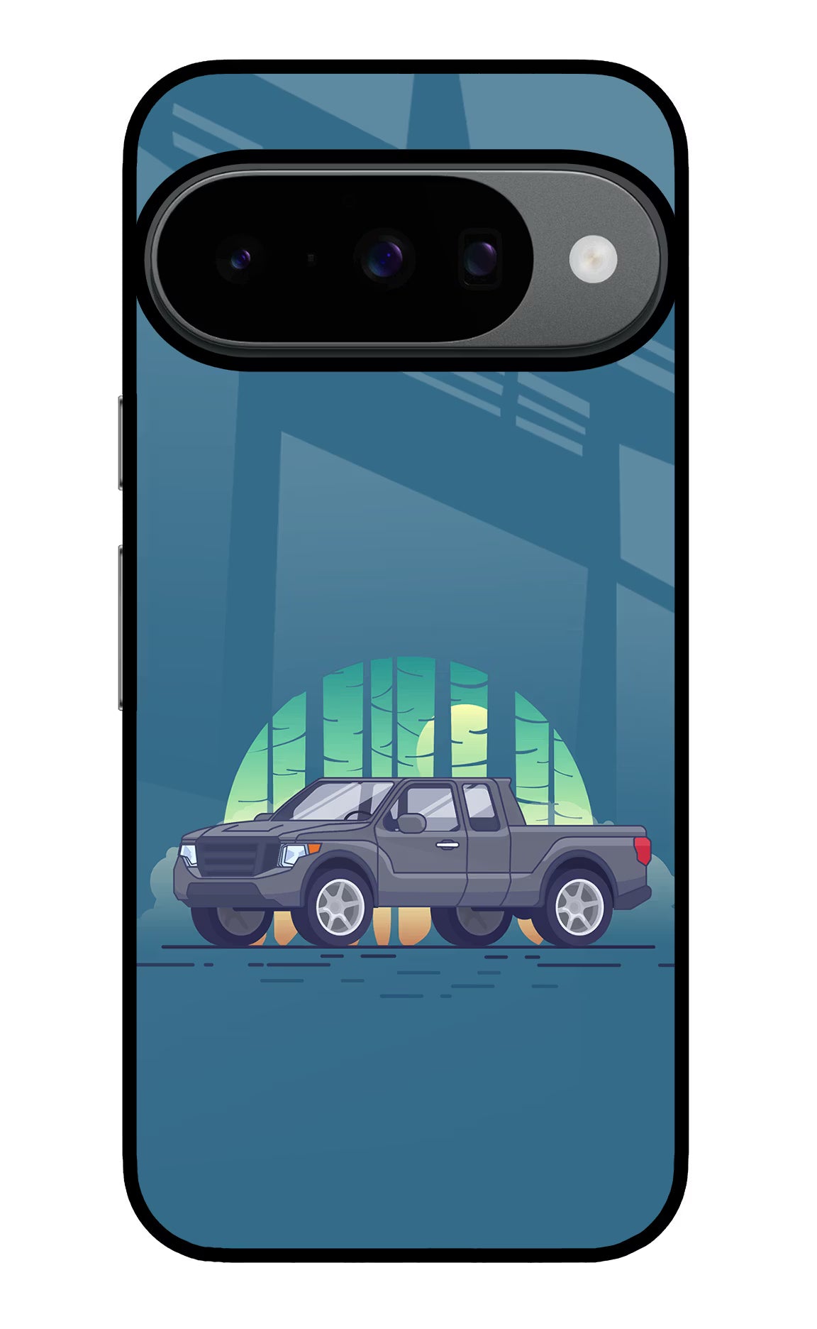 Retro Garage Vibe Google Pixel 10 Glass Case Back Cover by Casekaro