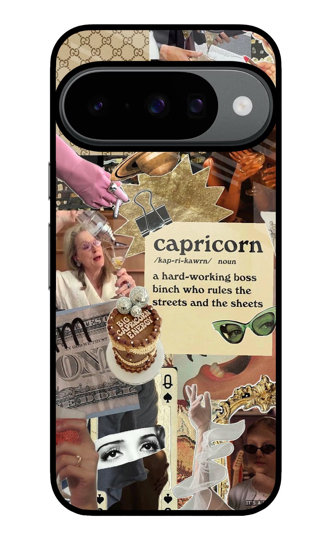 Capricorn Zodiac Google Pixel 10 Glass Case Back Cover by Casekaro