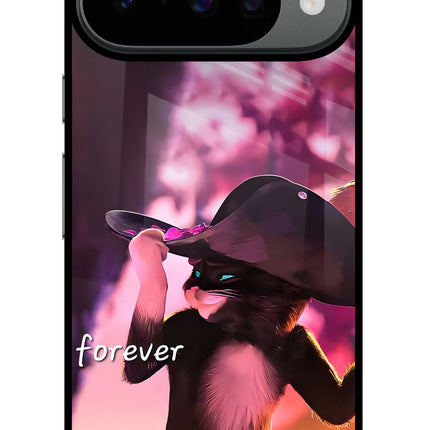 Forever Cat Google Pixel 10 Glass Case