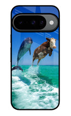 Dolphin vs Cow Google Pixel 10 Glass Case