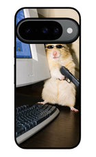 Hacker Hamster Google Pixel 10 Glass Case