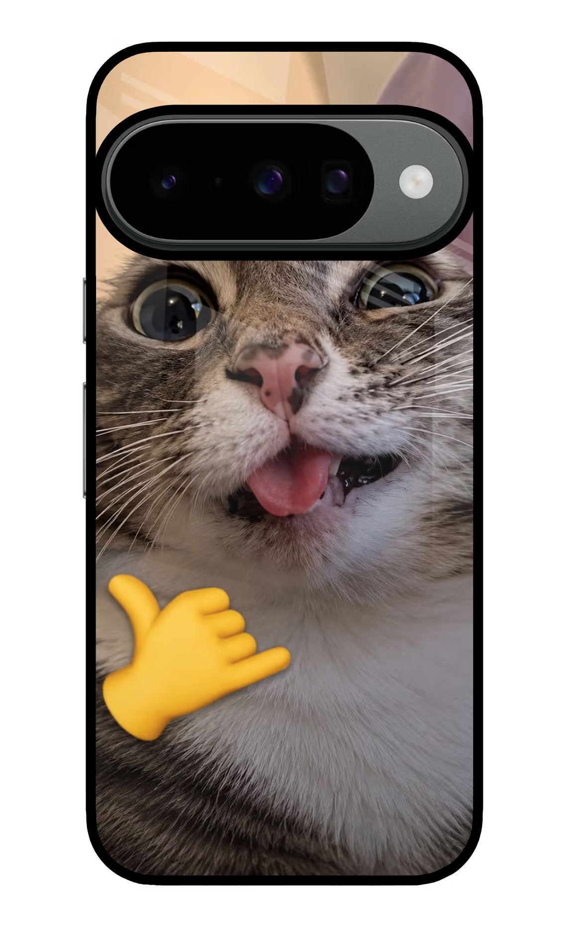 Silly Cat Call Google Pixel 10 Glass Case