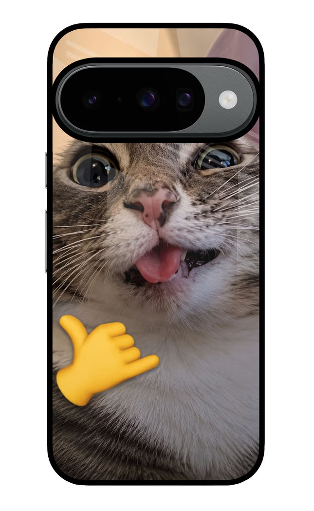 Silly Cat Call Google Pixel 10 Glass Case