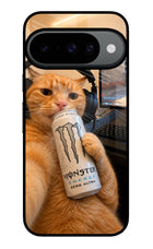Gamer Cat Energy Google Pixel 10 Glass Case
