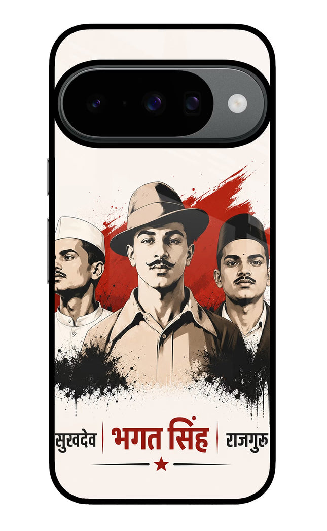 Bhagat Singh Trio Google Pixel 10 Glass Case