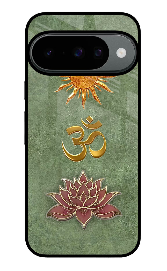 Om & Lotus Google Pixel 10 Glass Case