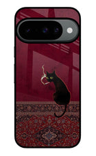 Midnight Cat Google Pixel 10 Glass Case