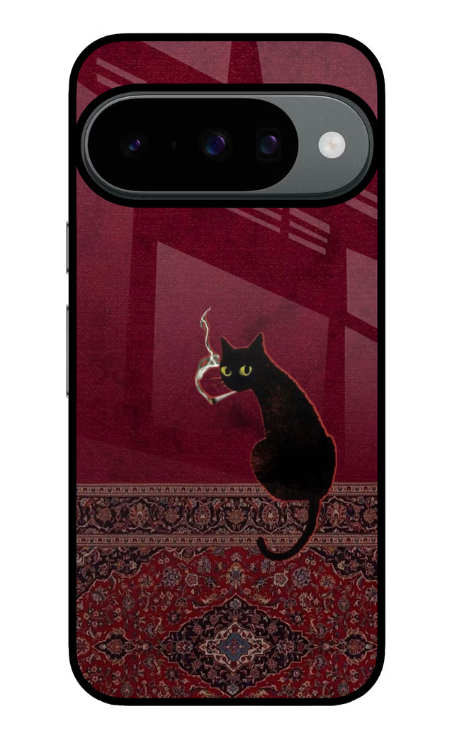 Midnight Cat Google Pixel 10 Glass Case