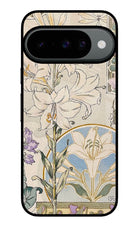 White Lily Google Pixel 10 Glass Case