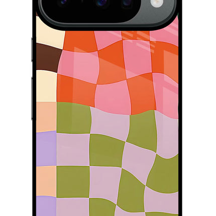 Wavy Grid Google Pixel 10 Glass Case