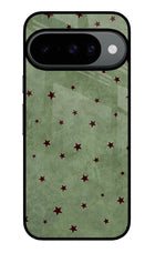 Green Stars Google Pixel 10 Glass Case