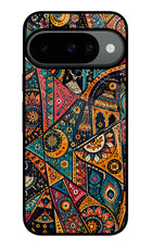 Folk Print Google Pixel 10 Glass Case