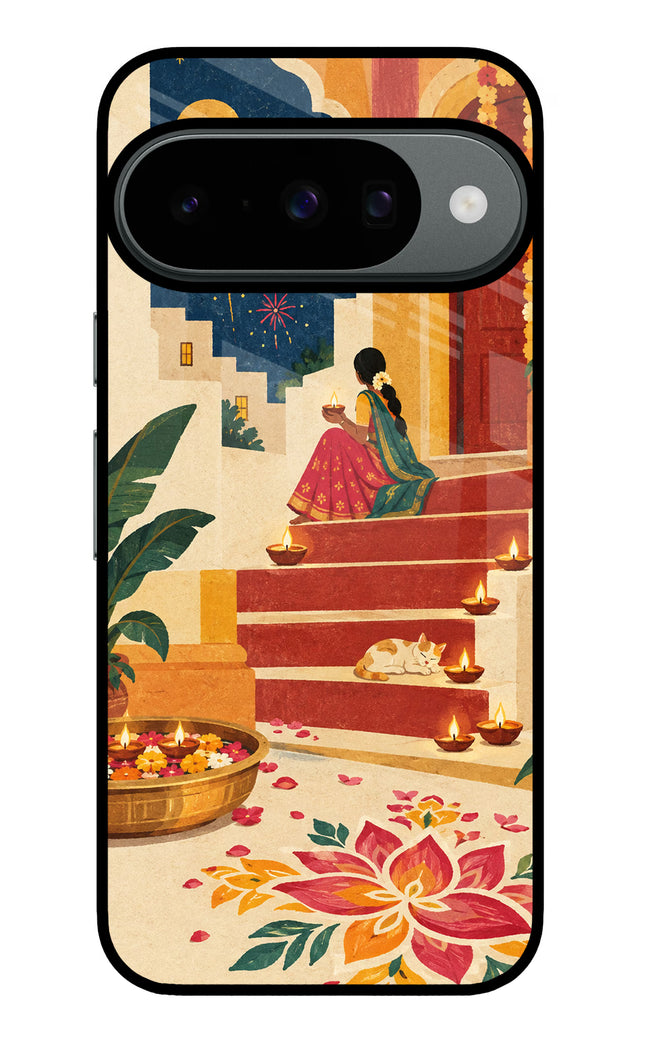 Diwali Rangoli Google Pixel 10 Glass Case