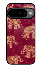 Maroon Elephant Google Pixel 10 Glass Case