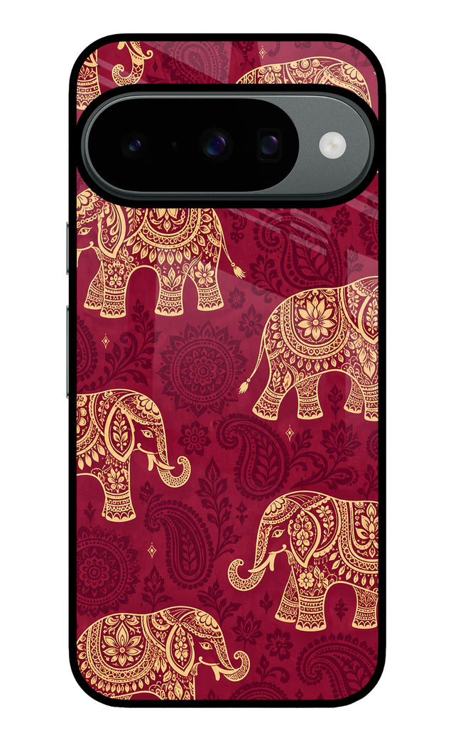Maroon Elephant Google Pixel 10 Glass Case
