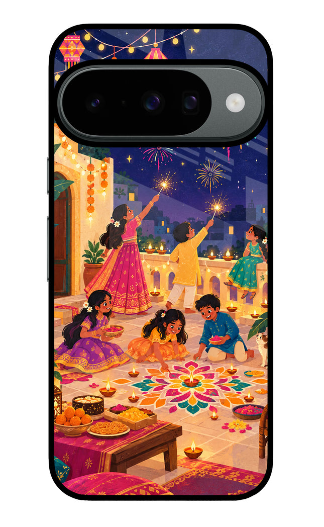 Diwali Night Google Pixel 10 Glass Case
