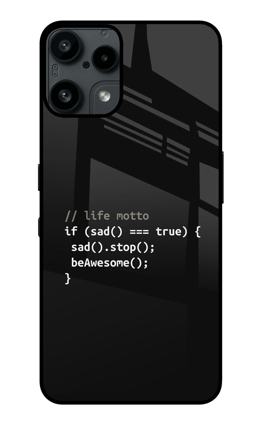 Life Motto Code Nothing Phone 3A Lite Back Cover, Glass case