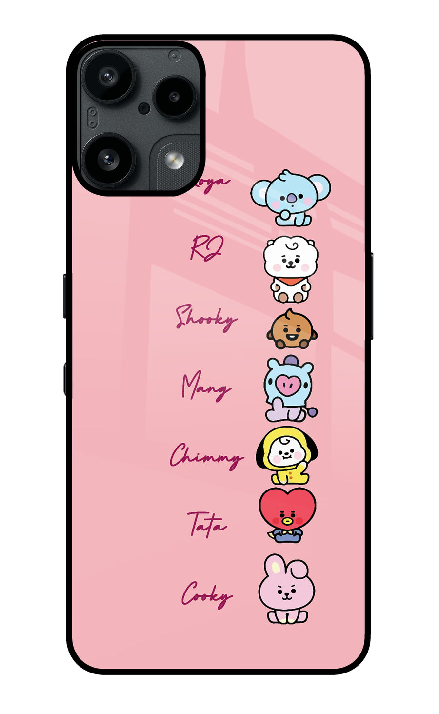 BTS names Nothing Phone 3A Lite Back Cover, Glass case