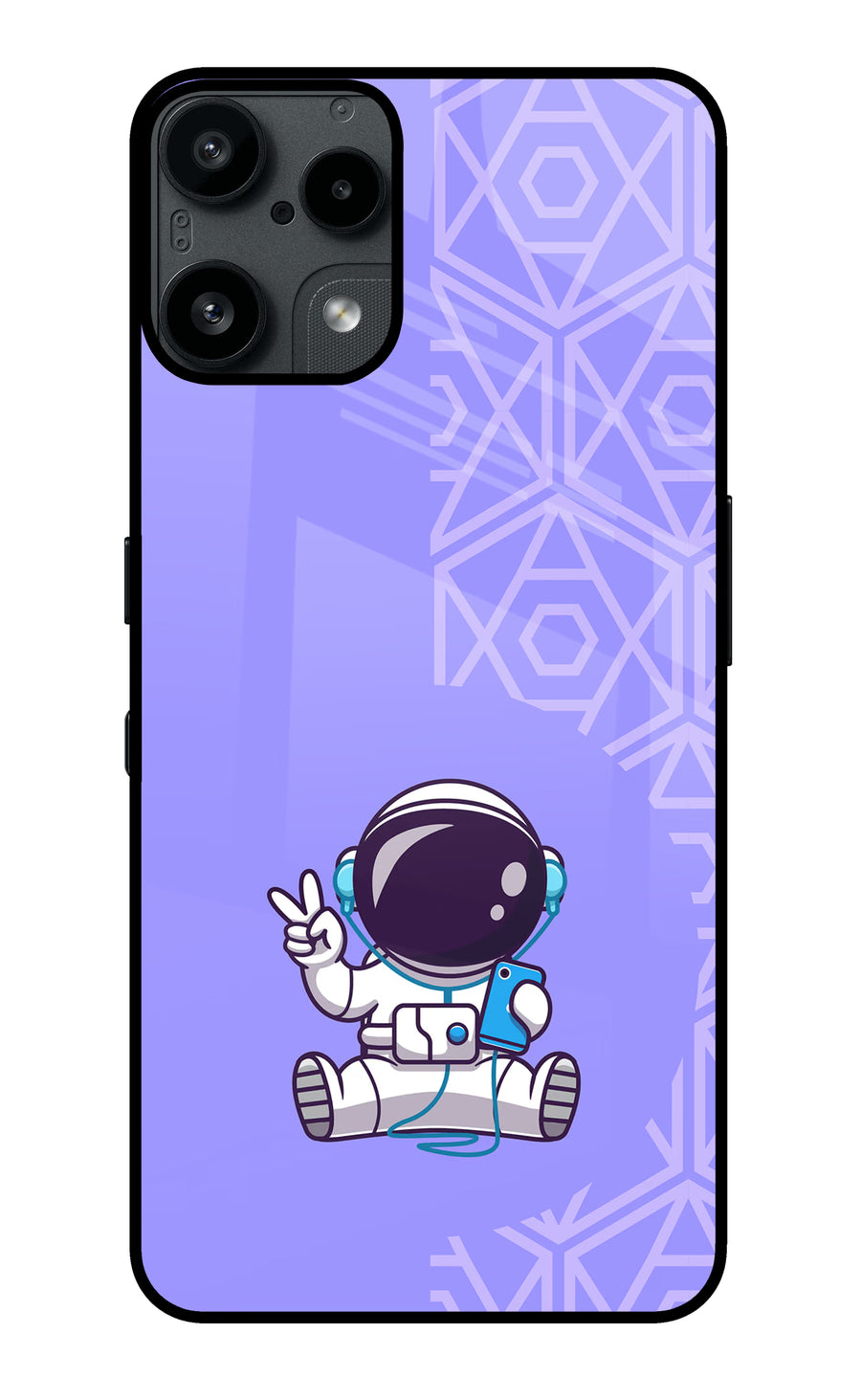 Cute Astronaut Chilling Nothing Phone 3A Lite Back Cover, Glass case