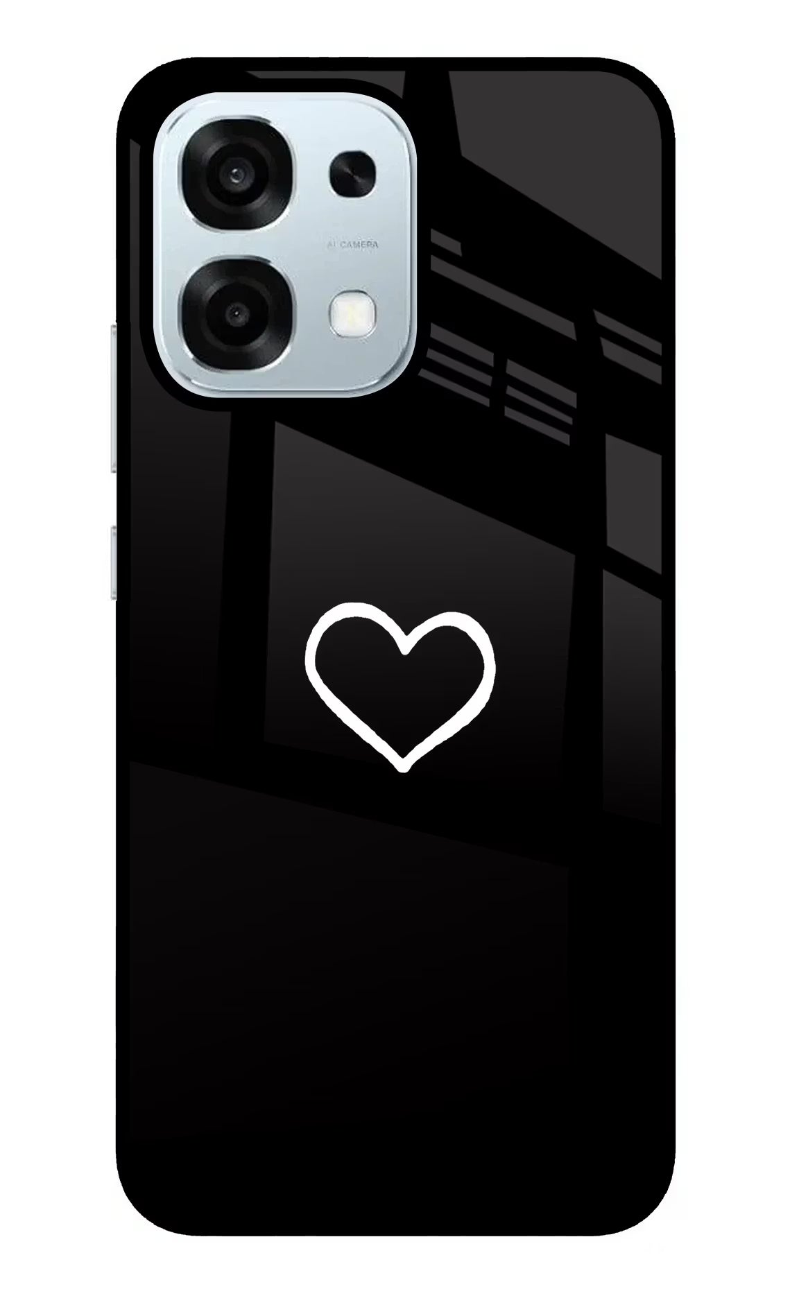 Heart Oppo F31 5G Glass Case