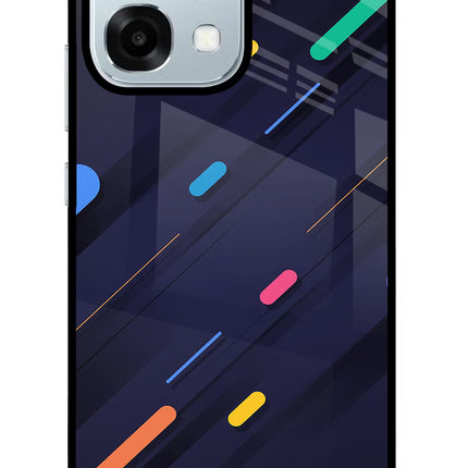 Abstract Design Oppo F31 5G Glass Case Back Cover by Casekaro