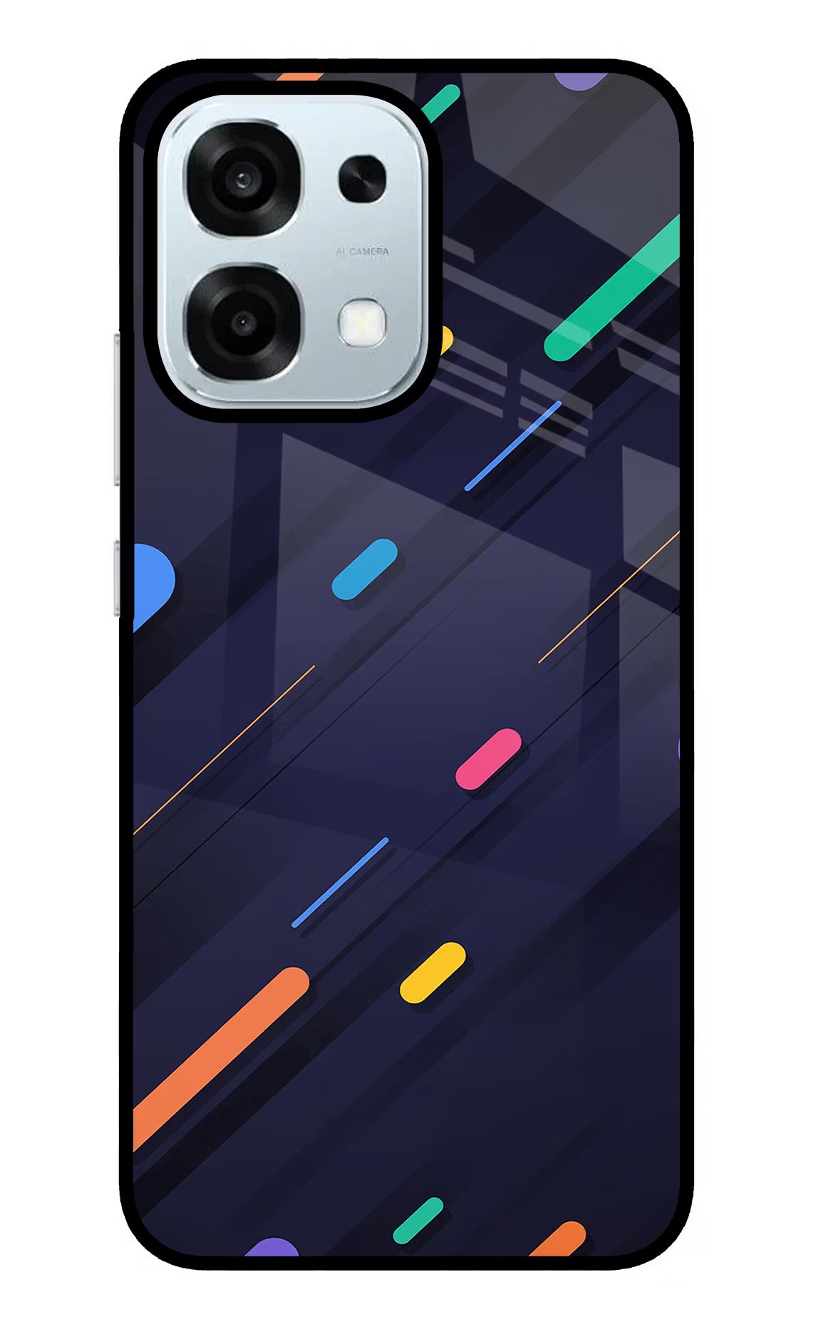 Abstract Design Oppo F31 5G Glass Case Back Cover by Casekaro
