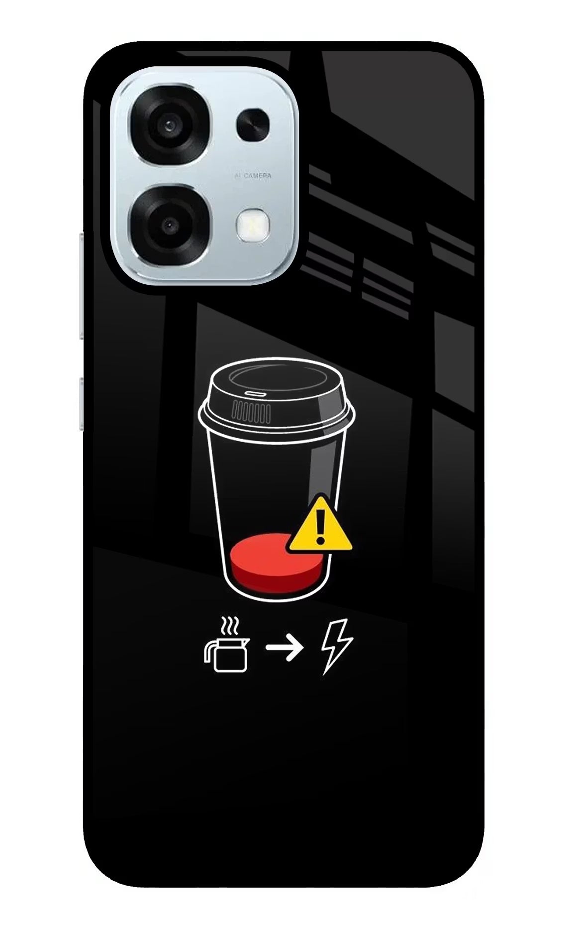 Coffee Oppo F31 5G Glass Case Back Cover by Casekaro