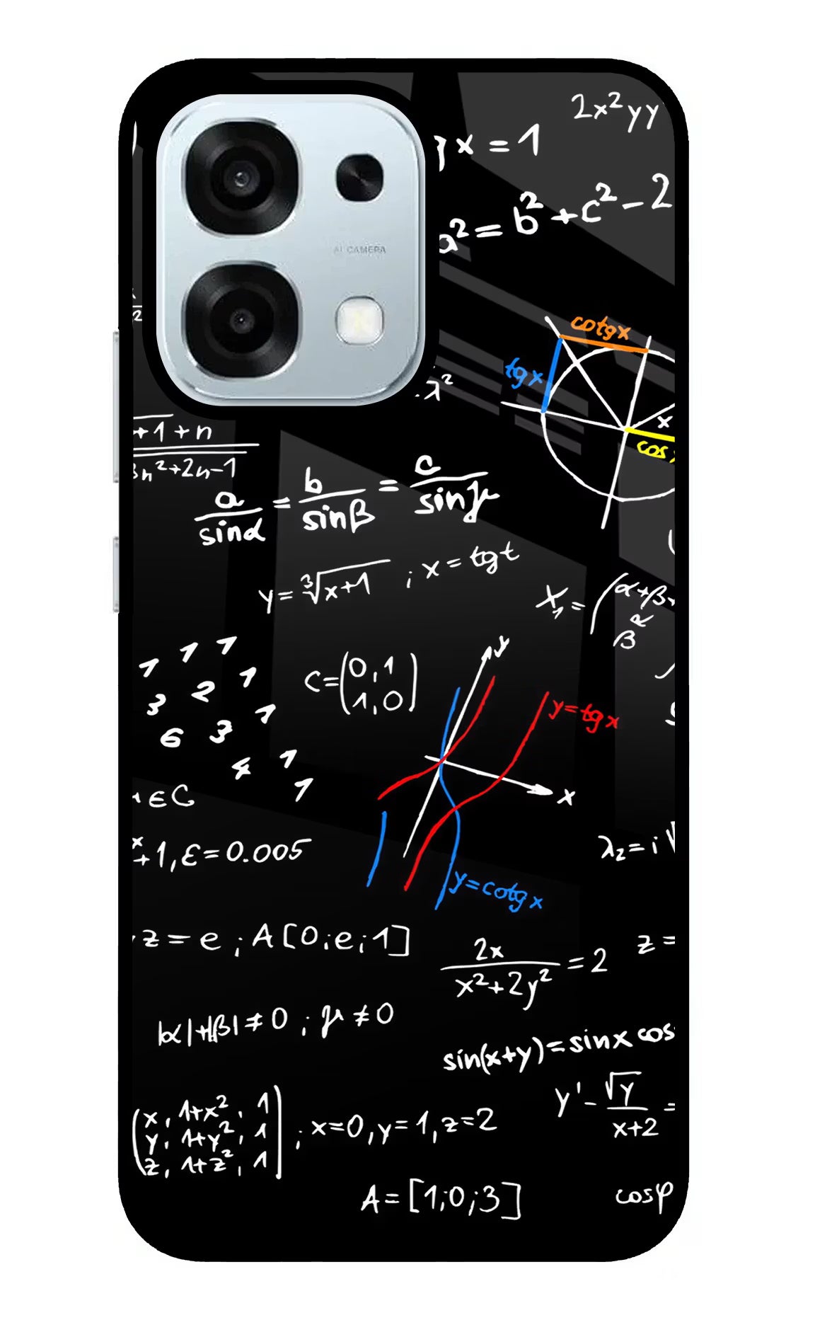 Mathematics Formula Oppo F31 5G Glass Case Back Cover by Casekaro