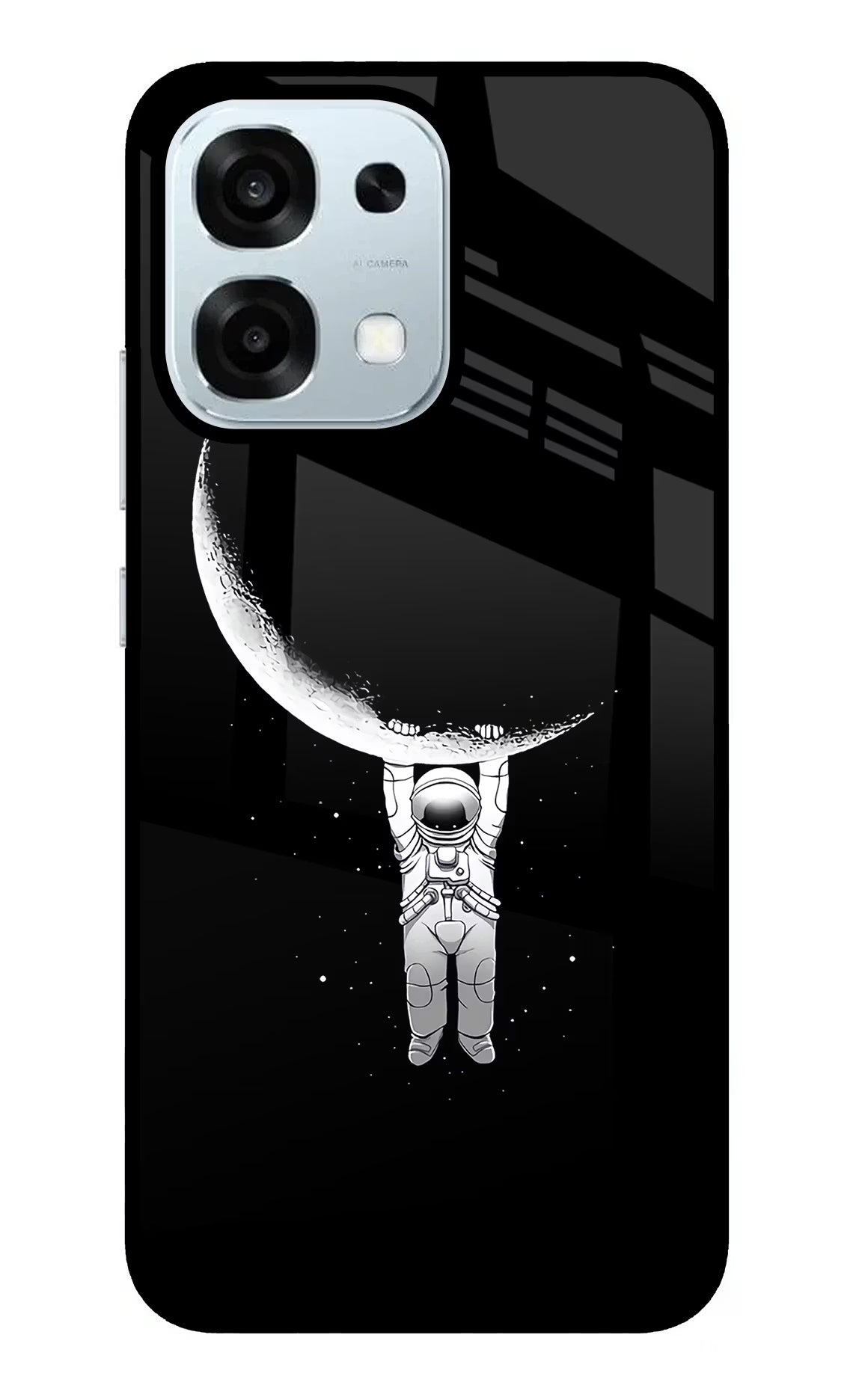 Moon Space Oppo F31 5G Glass Case Back Cover by Casekaro