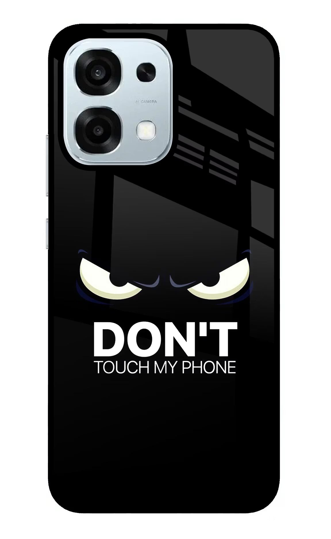 Don'T Touch My Phone Oppo F31 5G Glass Case Back Cover by Casekaro