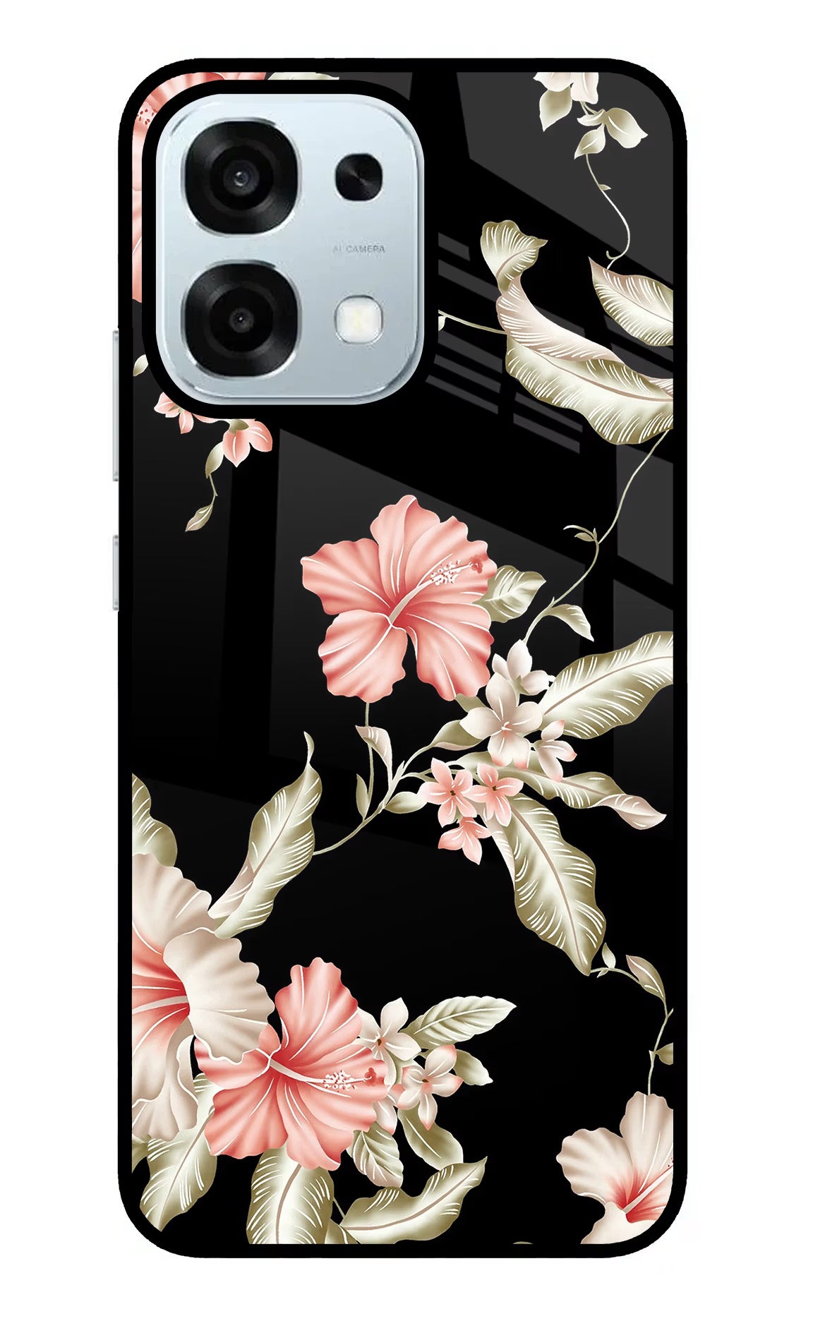 Flowers Oppo F31 5G Glass Case Back Cover by Casekaro