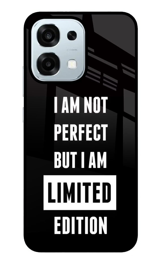 I Am Not Perfect But I Am Limited Edition Oppo F31 5G Glass Case