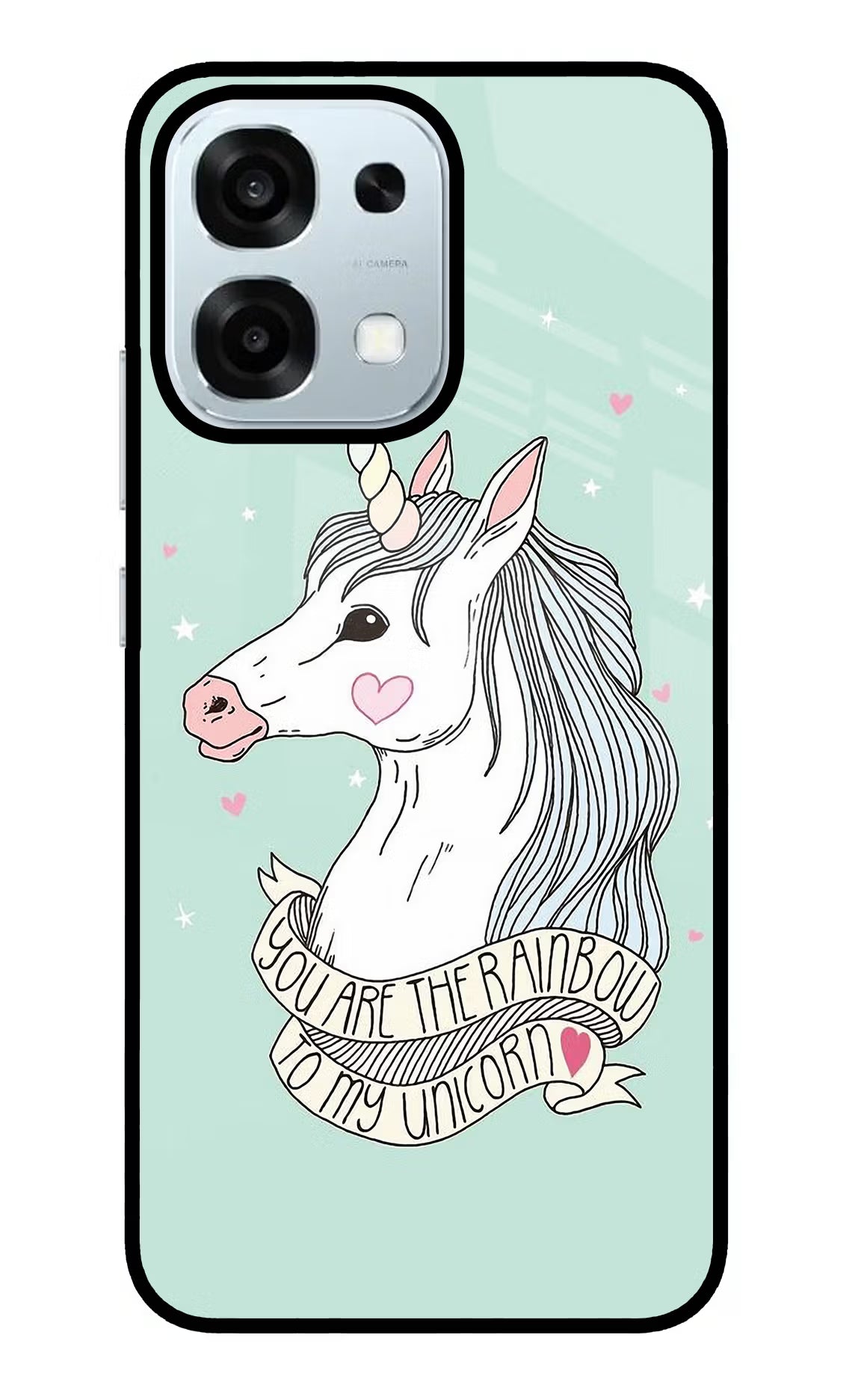 Unicorn Wallpaper Oppo F31 5G Glass Case Back Cover by Casekaro