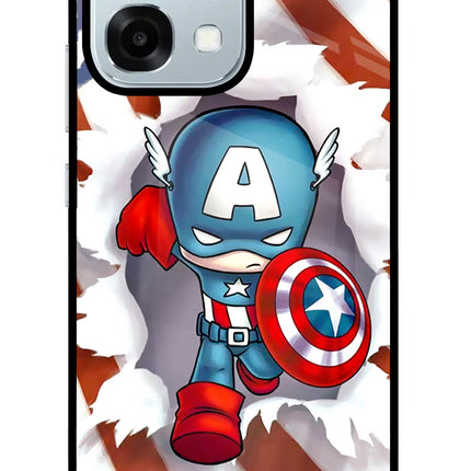 Captain America Oppo F31 5G Glass Case