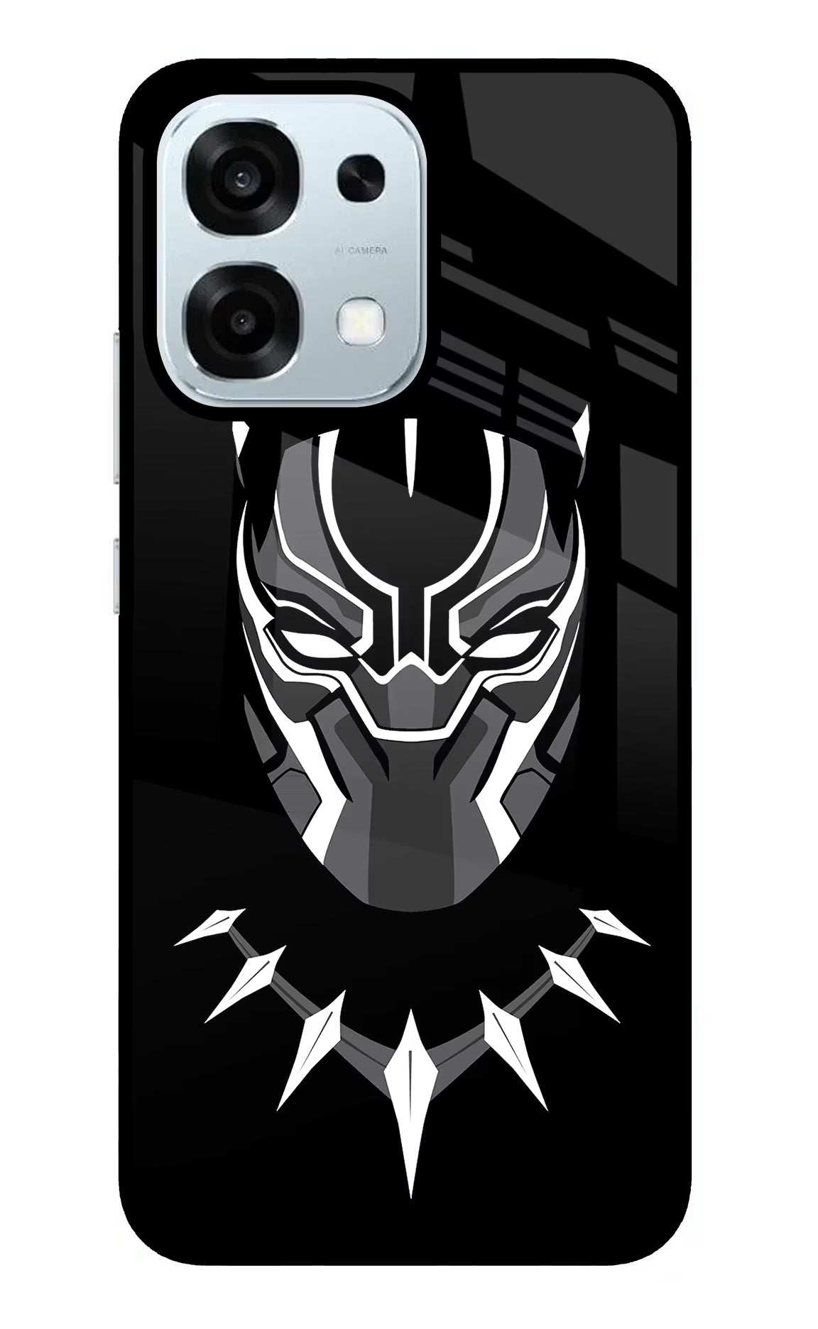 Black Panther Oppo F31 5G Glass Case Back Cover by Casekaro