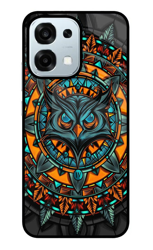 Angry Owl Art Oppo F31 5G Glass Case