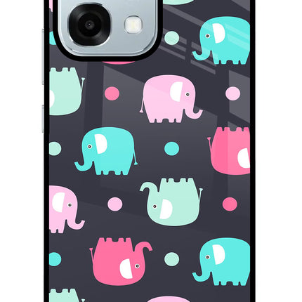 Elephants Oppo F31 5G Glass Case