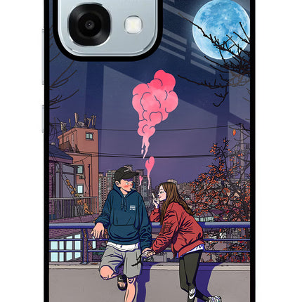 Chilling Couple Oppo F31 5G Glass Case
