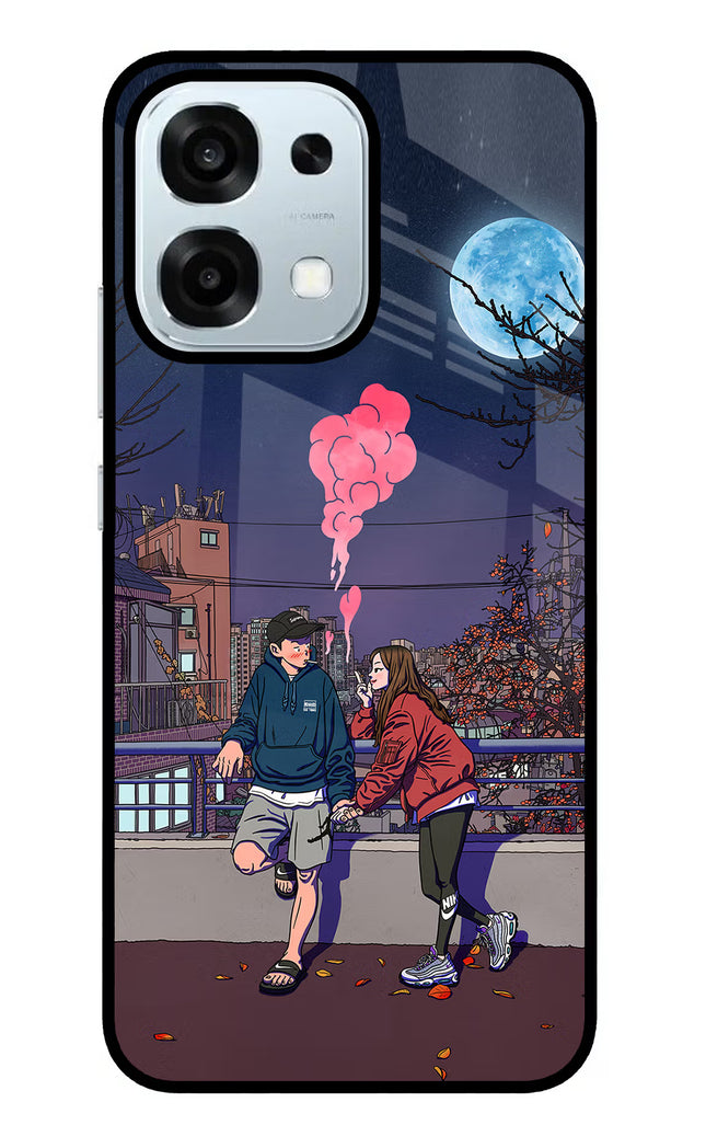 Chilling Couple Oppo F31 5G Glass Case