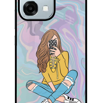 Selfie Girl Oppo F31 5G Glass Case